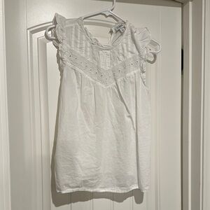 White Sleeveless Top